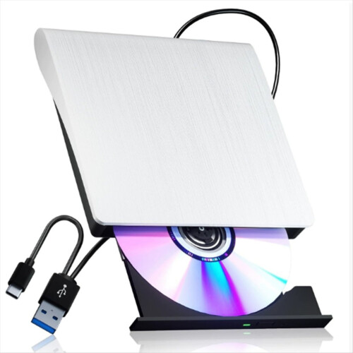 USB3.0 Type-C External CD DVD RW Drive Burner Port 2