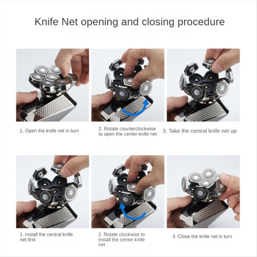 7D Rotary Head Shavers for Bald Men, Waterproof IP