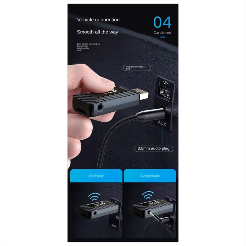 Usb Bluetooth Audio Adapter Receiver Wireless Car 4852006597277