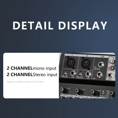 KP4 Audio Mixer with Effects for Professional Begi 1