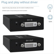 DVI Extender RJ45 Cat6 Cable to 196.8Ft Transmitte