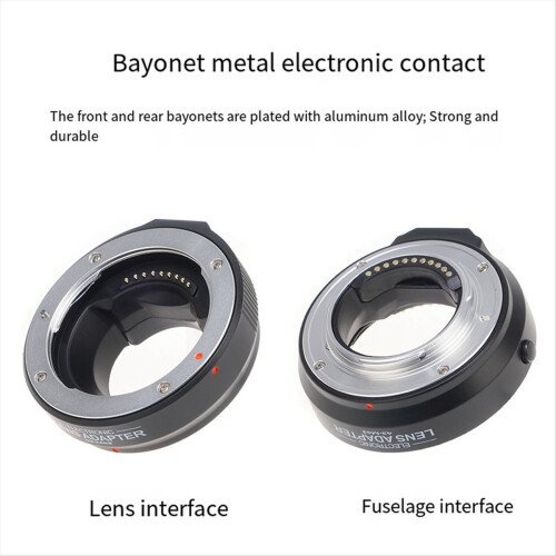 4/3 to /3 Camera Adapter Ring Auto Focus Lens Moun 2