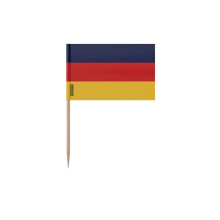 Zahnstocher Deutschland - 12 cm - 100 Stück - Selbstkleber - Bambusstab - Pixelforma