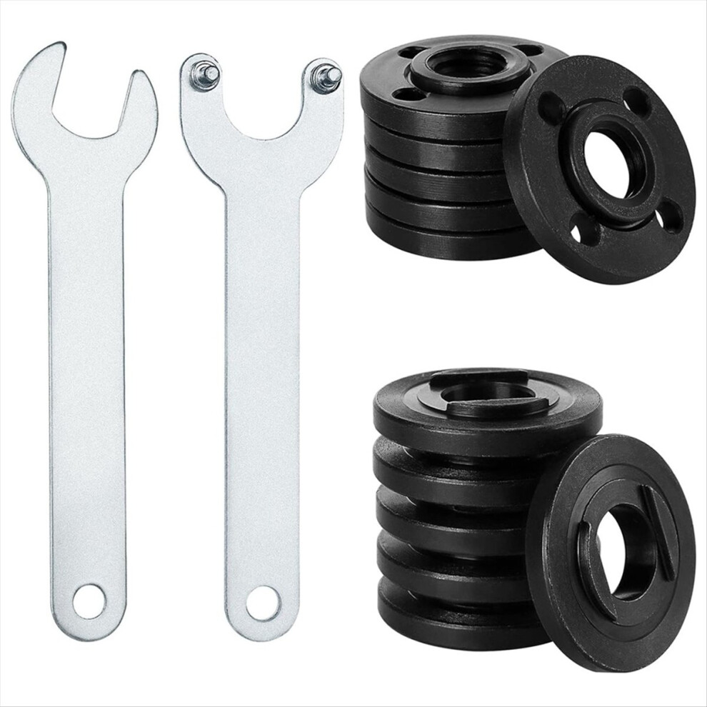 12Pcs Angle Grinder Flange Nuts 5/8Inch-11,With 2P 4851555457353