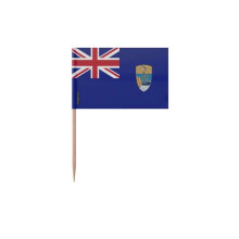 Zahnstochern - Mehrfarben - Flagge Saint Helena - 10 cm - 100 Stück - Bambusstäbchen