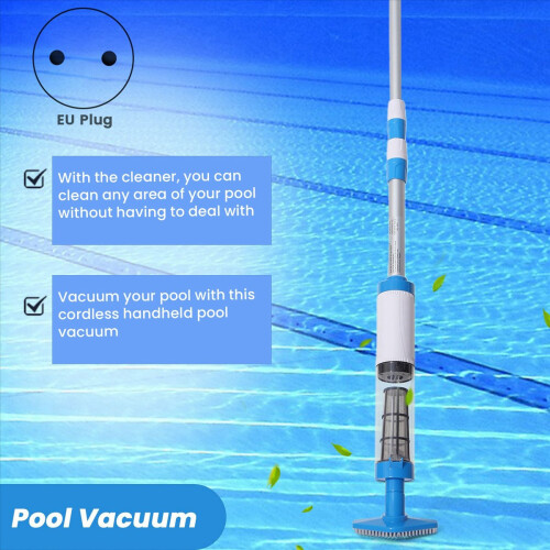 Cordless Rechargeable Pool Vacuum, Handheld Clean 2