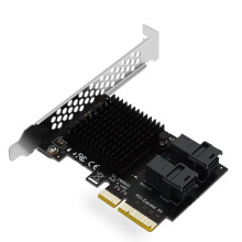 Placa de Expansão PCI-e para SFF-8643 Placa de Expansão 2 Portas PCI-EX4 para U2 NVME Adaptador de Disco Rígido Placa Sem Divisão de Porta Dupla