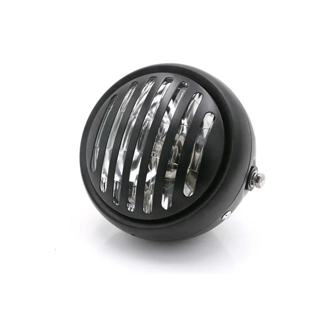 Dirt Bike Front Headlights 5.75 Inch Round Headlights For Chopper Bobber Vintage Motorbike White 9189345554230