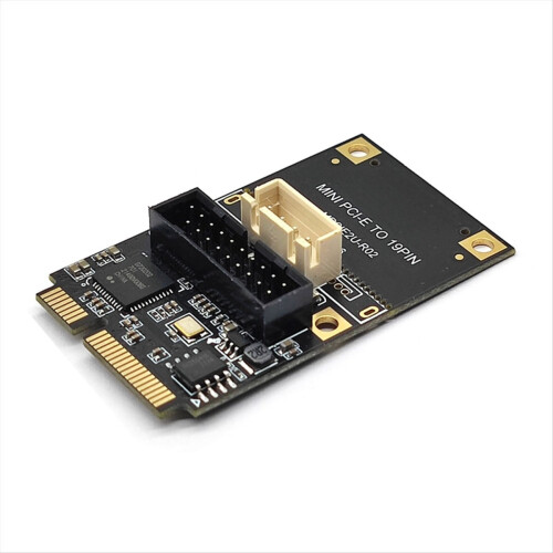 Mini PCIE to 19Pin 2Port USB3.0 Adapter Expansion 1