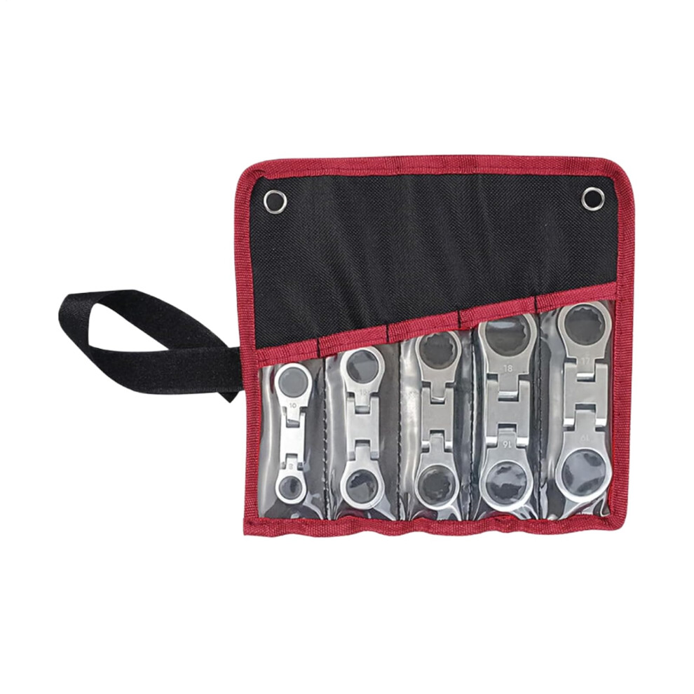 Ratchet Wrenches Set, Double Drive Flex Head, 180Degree Foldable Spanner, 3/4Inch Retractable Tool For Electronics 9199774010245