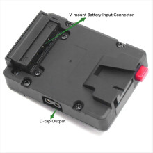 Mini V-Lock V-Mount Power Adapter Plate with Crab