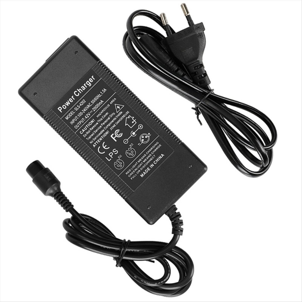 42V 2A Electric Scooter Charger Battery Power Adap Red/Light/Green 4851555479706