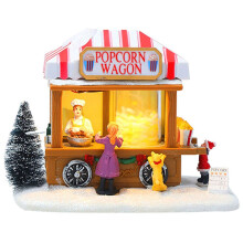 Veilleuse Musique Maison de Neige Décorations de Noël Décoration Rebord de Fenêtre Cadeaux de Noël B