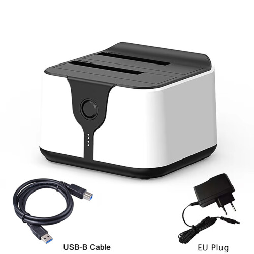 Dual Bay HDD Docking Station One Click Offline Clo