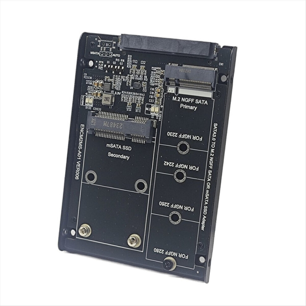 Ssd Case Enclosure M2 + Msata To Sata3.0 6Gb Adapt 4851555484472