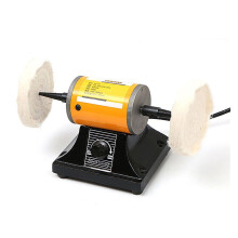 Gem Grinding Kit Mini Desktop Grinding Machine With Speed Control For Jewelry Polishing Double Wheel