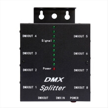 DMX512 Spillter 8 Ports Channels Isolated 3Pin Opt