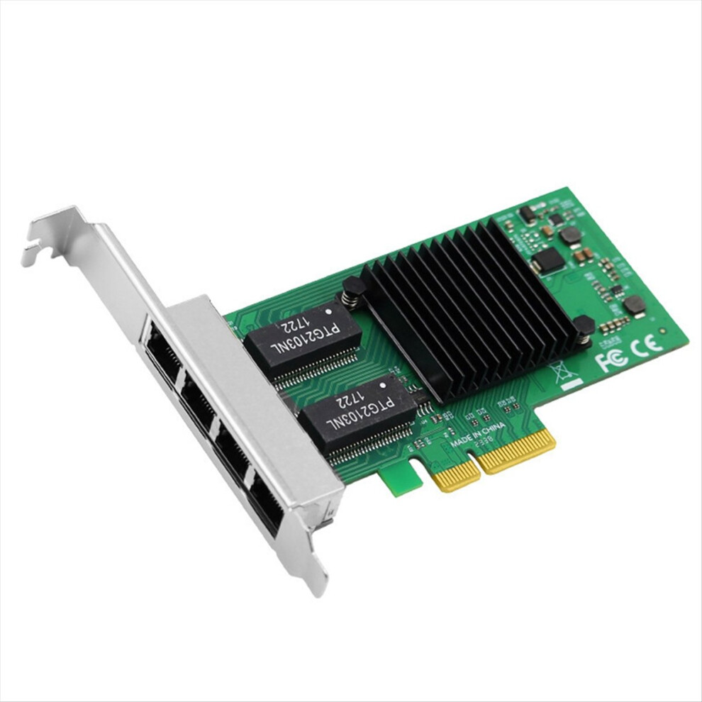4Port Pcie X4 Rj45 Lan Network Card High Speed Eth 4851555485837