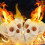 Halloween Fire Pit Skull Imitation Human Bonfire A 7