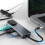 4-in-1 USB C HUB Adapter Docking Station with Dual 7