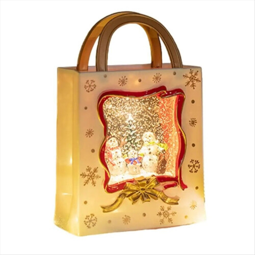 Christmas Snow Globe Lantern Musical Lighted Batte 1