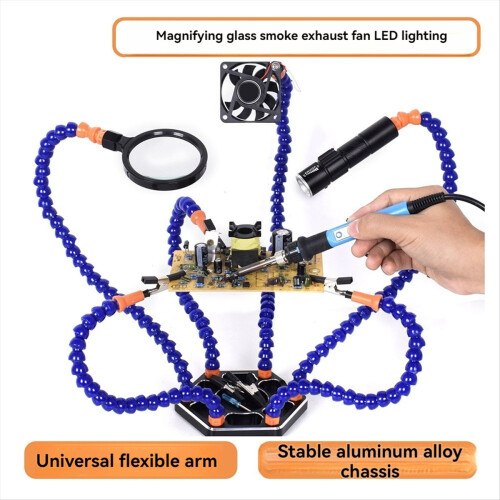 Electronic Soldering Helping Hands Tool with 3X Ma 2