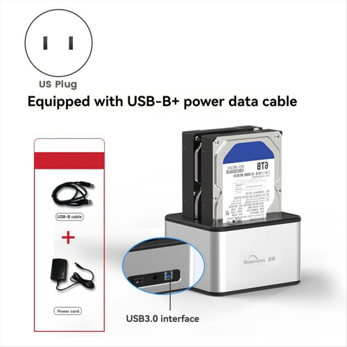 Dual-Slot Hard Drive Docking Station Mechanical S 1