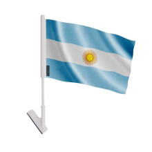 Bandeira adesiva da Argentina – 14 x 21 cm – Poliéster Flexível – Fácil de Colar – 1 peça – Pixelforma