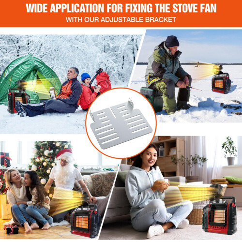 Heat Powered Stove Fan Mounted , Compatible with B 2