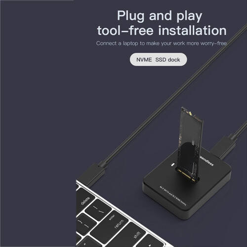 Dual Protocol M.2 NVME SSD Docking Station Base E