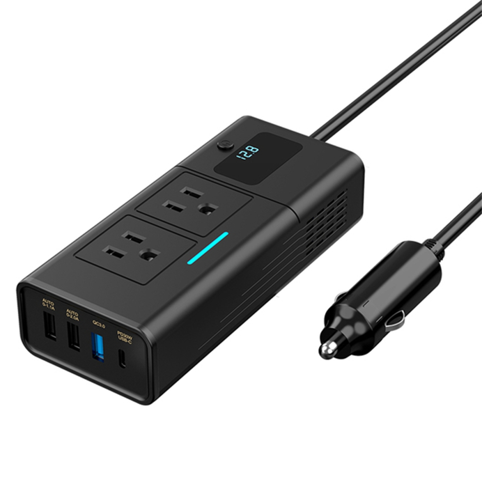 200W Car Inverter Dc 12V To Ac 110V Pd Qc3.0 4Usb 4851555406351