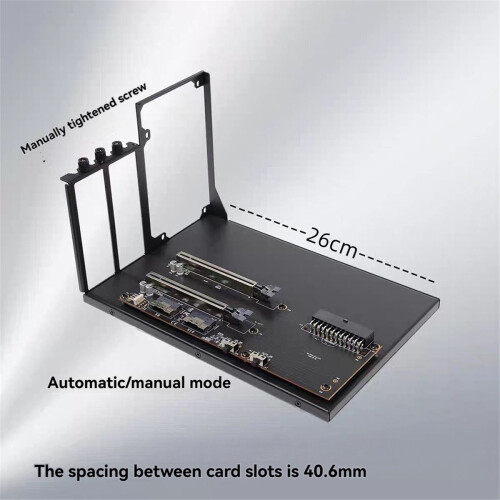 Dual Card Slot SlimSAS External GPU Dock PCIe4.0 L 2