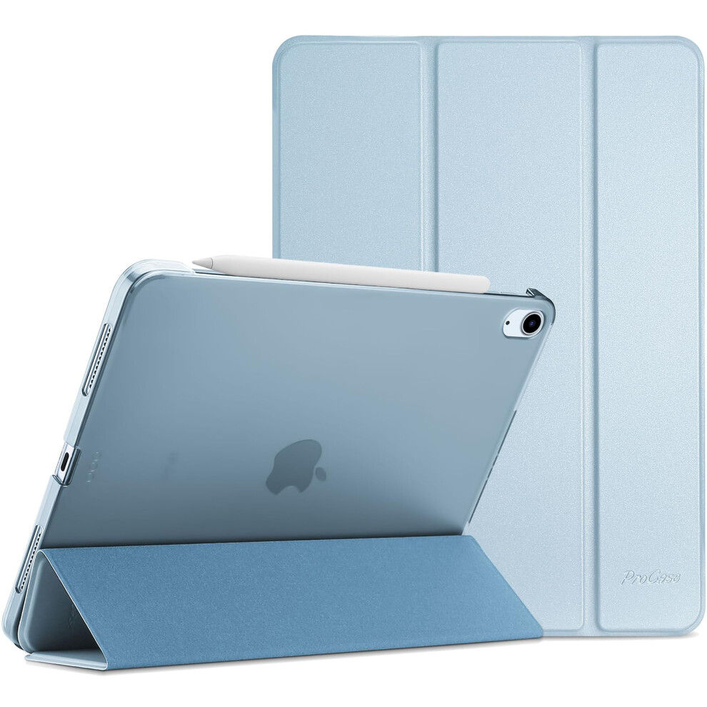 Case For Ipad Air 11Inch M3/M2 10.9Inch 5Th/4Th Gen Shockproof Hard Back Frosted Translucent Cover Skyblue 9189345554315
