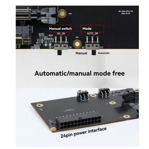 Dual Card Slot SlimSAS External GPU Dock PCIe4.0 L 1