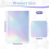 60 Sheets Holographic Laminate Clear Gitter Sticke 3