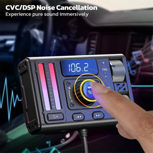 Bluetooth-Compatible FM Transmitter for Car PD20W 1