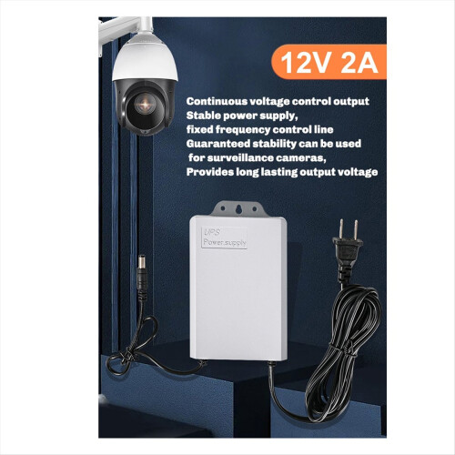 12V-2A UPS Power Supply for WiFi, Router, Modem, S