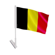 Bandeira adesiva Bélgica – 14 x 21 cm – Poliéster Flexível – Fácil de Colar – 1 peça – Pixelforma