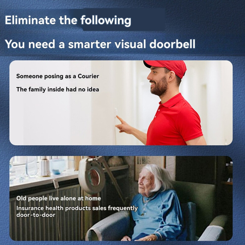 Wireless Wifi Doorbell Video Intercom Door Bell Wi 4851555426991