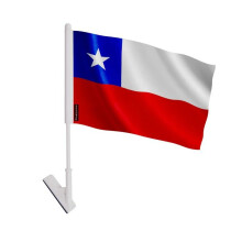Bandeira adesiva do Chile – 14 x 21 cm – Poliéster Flexível – Fácil de Colar – 1 peça – Pixelforma