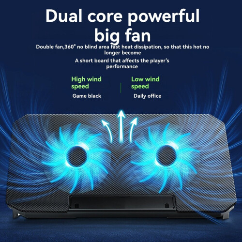 Laptop Cooler Fan Gaming Cooling Pad with USB Stan 2