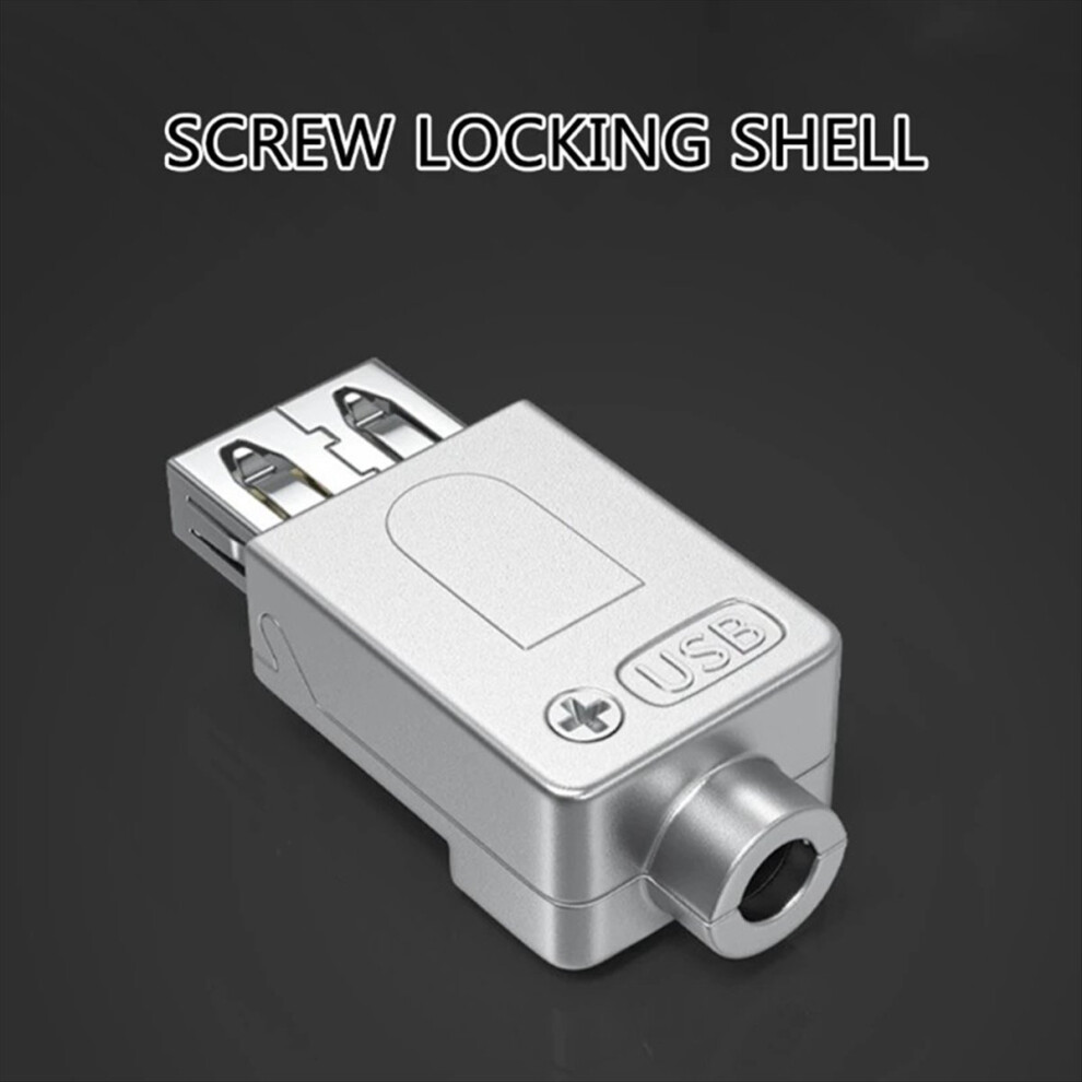 Photos - Card Reader / USB Hub Kopinma USB2.0 Solderless Adapter Metal Case USB 2.0 Termi 