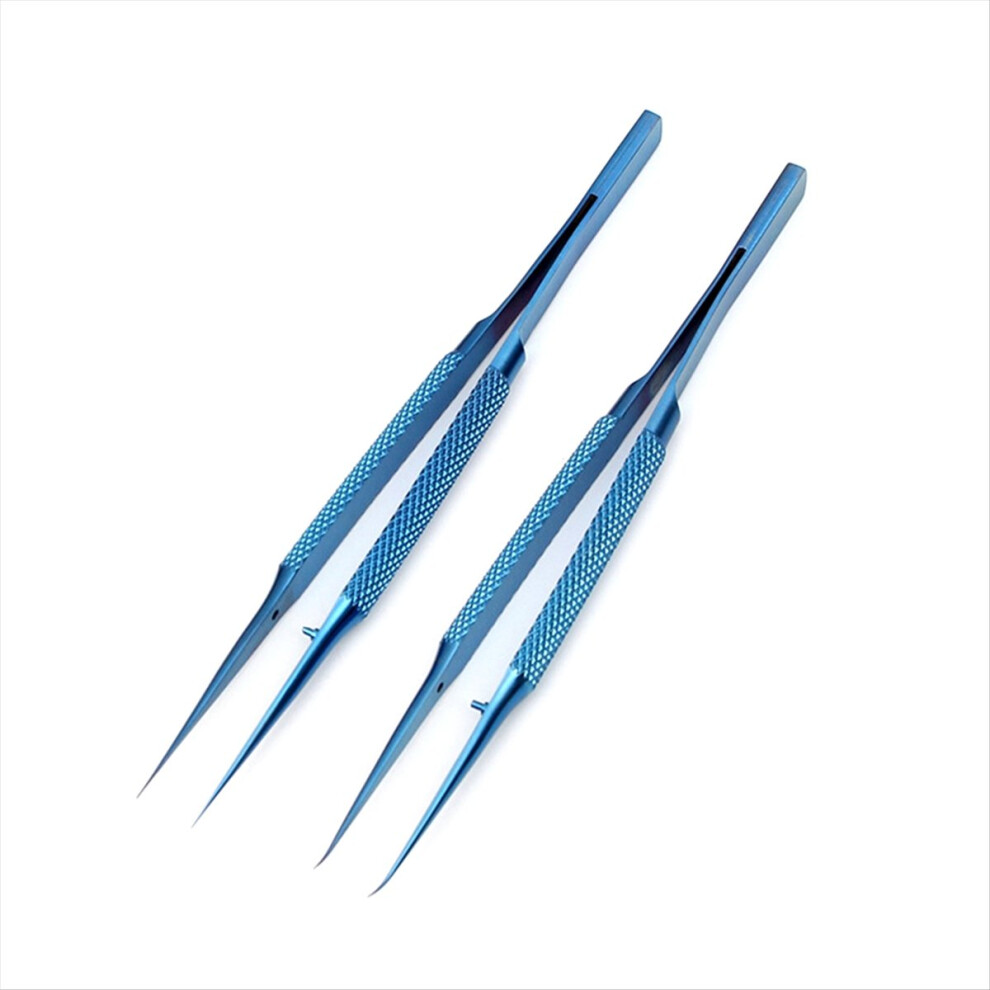 2Pcs Titanium Alloy Tweezers Professional Repair F 4851555435726