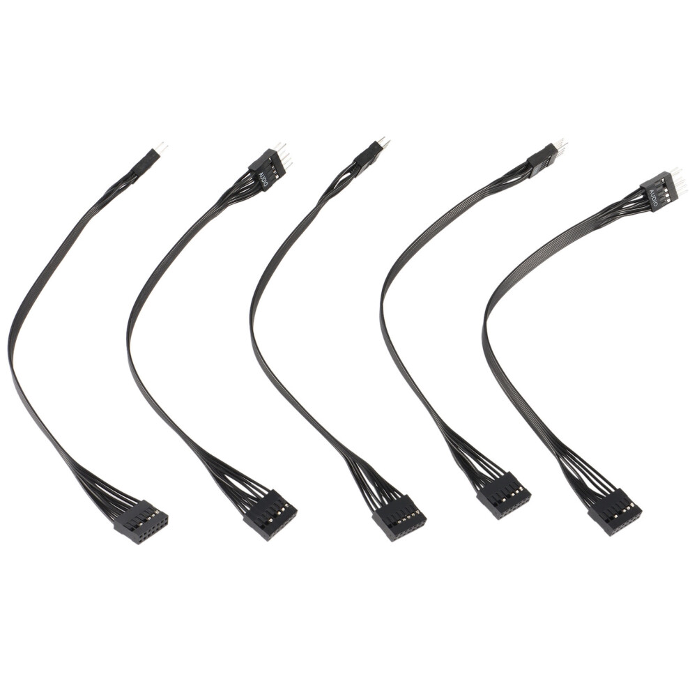 Hd Audio 13Pin Female To 8Pin Male Converter Cable 24Awg For Motherboard Connection Host Front Panel Audio,5Pcs 6032033474415