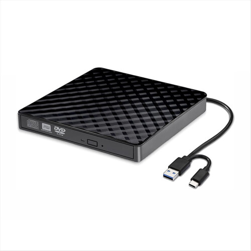 2 In1 USB3.0 Type C Slim External Optical Drives D