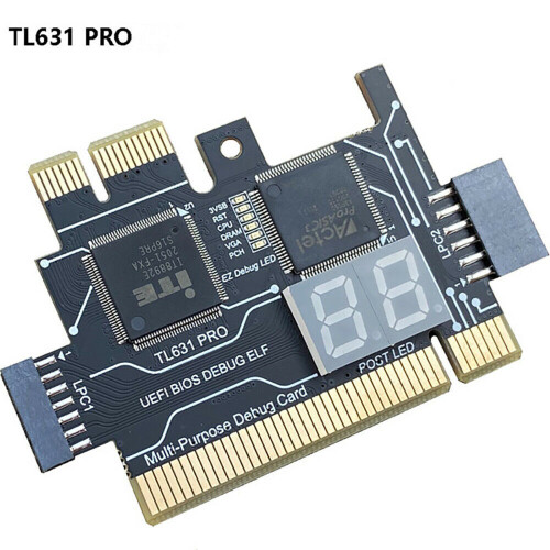 TL631 Pro Multifunction Desktop Laptop LPC-DEBUG Post Card PCI PCI-E  PCI-E Motherboard Diagnostic Analyzer Tester,A 2