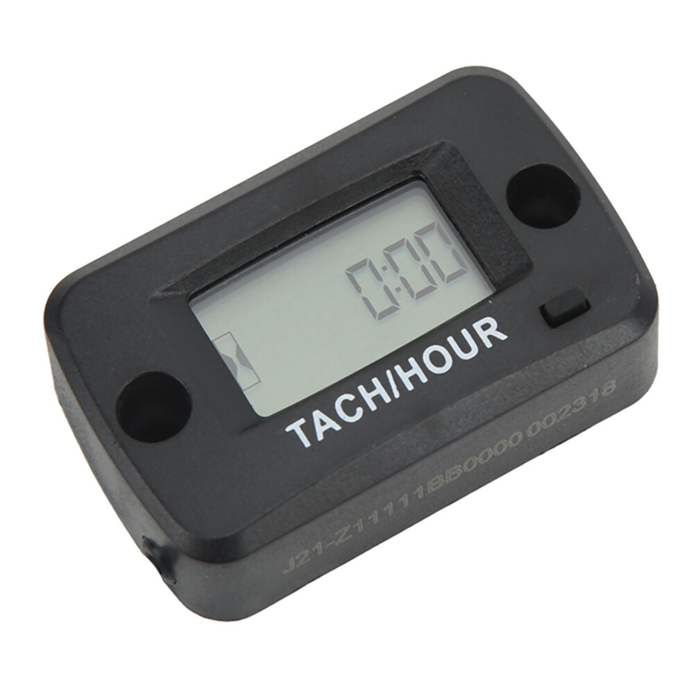 Digital Tach Hour Meter Lcd Waterproof 0-30000Rpm 0-999999H 8741375250639