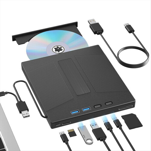 7 in 1 External Blu Ray Drive, Support 100G Disc R 2