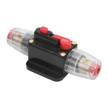 12V-48V 40A Leitungsschutzschalter Sicherungshalter inline für Auto, Marine, Wohnmobil, Boot, LKW