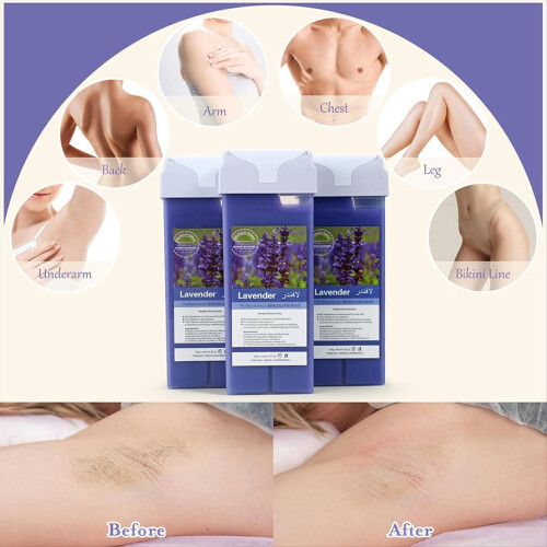 3pcs Waxing Roller Refills Painless Wax for Bikini 2